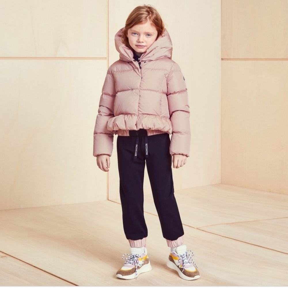 Moncler Cayolle Ruffle Hem Puffer Jacket
